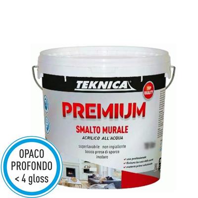 PREMIUM SMALTO ALL'ACQUA SATINATO BASE NEUTRA LT.4