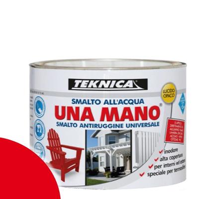 UNAMANO SMALTO ACQUA ROSSO LUCIDO ML.500