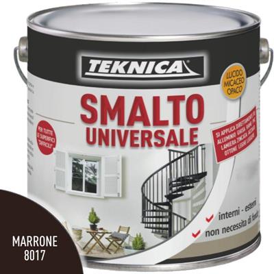 SMALTO UNIVERSALE MARRONE LUCIDO RAL8017 LT.2,5