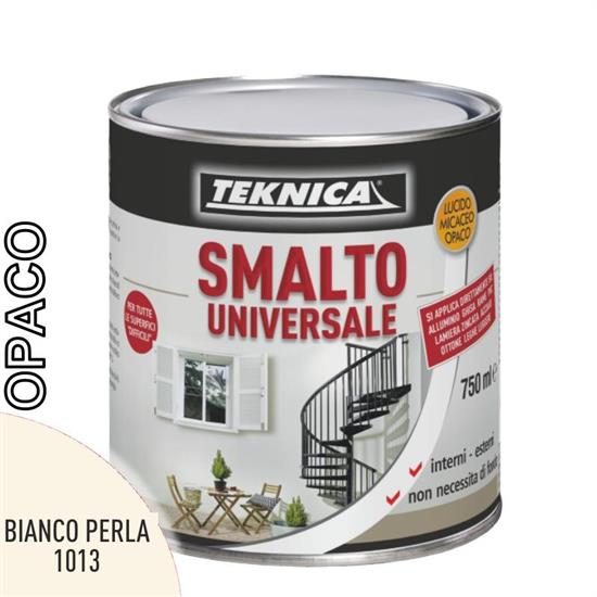 SMALTO UNIVERSALE BIANCO PERLA OPACO RAL1013 ML.750
