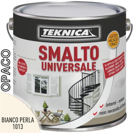 SMALTO UNIVERSALE BIANCO PERLA OPACO RAL1013 LT.2,5