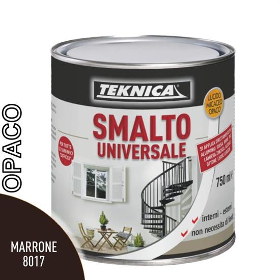 SMALTO UNIVERSALE MARRONE OPACO RAL8017 ML.750