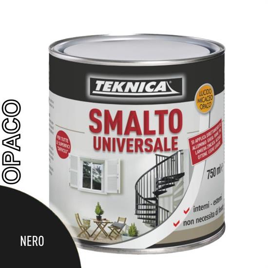 SMALTO UNIVERSALE NERO OPACO ML.750