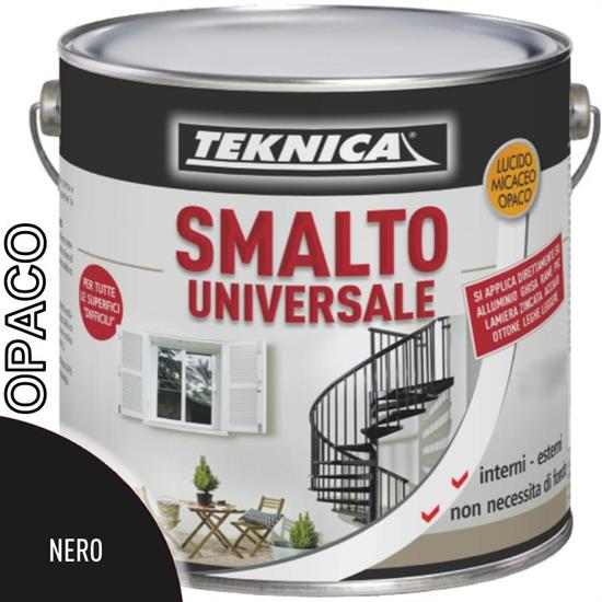 SMALTO UNIVERSALE NERO OPACO LT.2,5