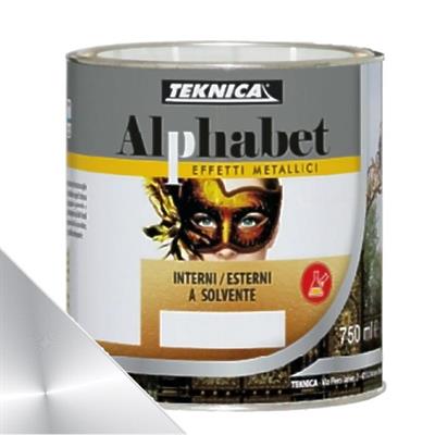 ALPHABET ARGENTO SOLVENTE ESTERNI ML.750