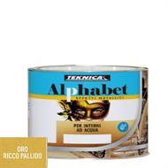 ALPHABET ORO RICCO PALLIDO ACQUA INTERNI ML.375