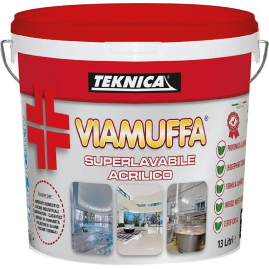 VIAMUFFA SUPERLAVABILE ACRILICO LT.13 A pH BASICO