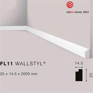 WALLSTYLFL11 CORNICE HDPS MT.2 25x14,5 cf.68 mt.