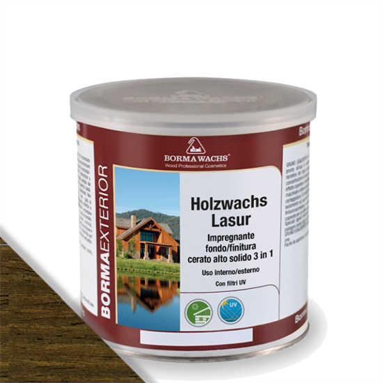 HOLZWACHS LASUR FONDO/FINITURA NOCE DORATO ML.750