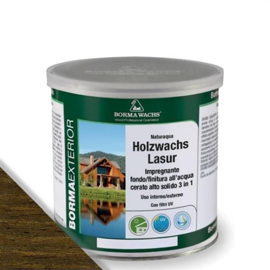 NATURAQUA HOLZWACHS LASUR NOCE DORATO ML.750