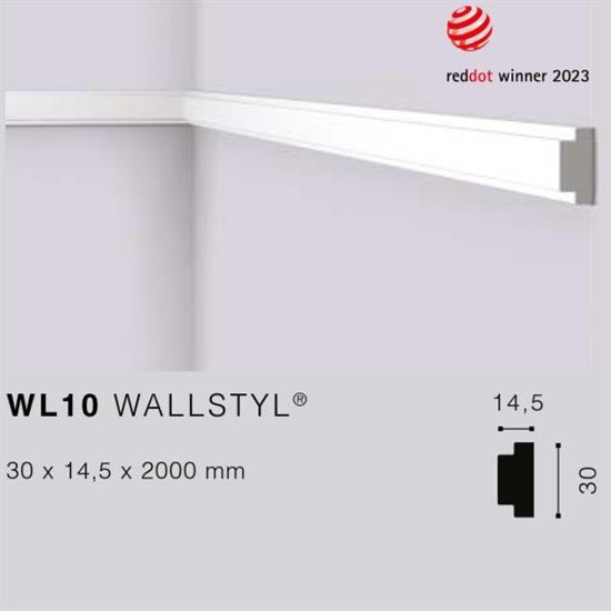WALLSTYLWL10 CORNICE HDPS MT.2 30x14,5 cf.60 mt.