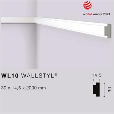 WALLSTYLWL10 CORNICE HDPS MT.2 30x14,5 cf.60 mt.