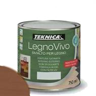 LegnoVivo smalto ad acqua marrone ML.750
