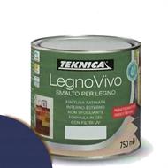 LegnoVivo smalto ad acqua blu ML.750