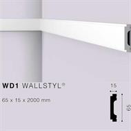 WALLSTYLWD1 CORNICE HDPS MT.2 65x15 cf.46 mt.