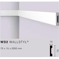 WALLSTYLWD2 CORNICE HDPS MT.2 70x15 cf.42 mt.