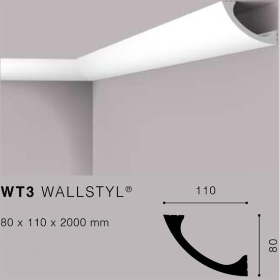 WALLSTYLWT3 CORNICE HDPS MT. 80x110 cf.12 mt.