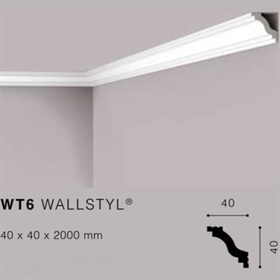 WALLSTYLWT6 CORNICE HDPS MT.2 40x40 cf.74 mt.