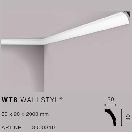 WALLSTYLWT8 CORNICE HDPS MT.2 20x30 cf.80 mt.