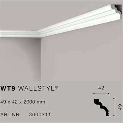 WALLSTYLWT9 CORNICE HDPS MT.2 49x42 cf.56 mt.
