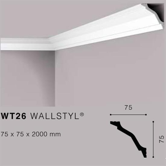 WALLSTYLWT26 CORNICE HDPS MT.2 75x75 cf.34 mt.