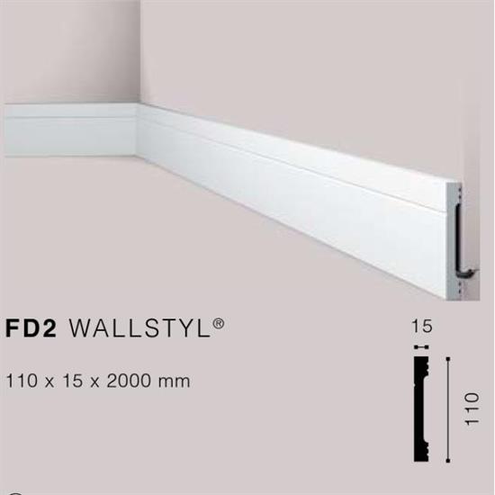 WALLSTYLFD2 BATTISCOPA HDPS MT.2 110x15 cf.26 mt.