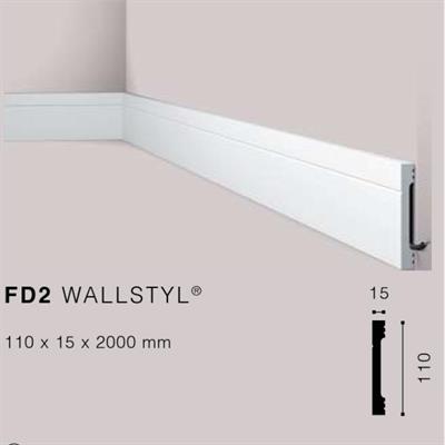 WALLSTYLFD2 BATTISCOPA HDPS MT.2 110x15 cf.26 mt.