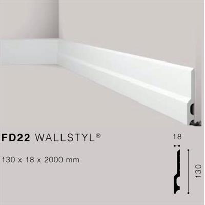 WALLSTYLFD22 BATTISCOPA HDPS MT.2 130x18 cf.24 mt.
