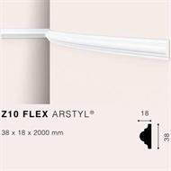 ARSTYLZ10flex CORNICE POLIURETANO MT.2 38x18 cf.30 mt.