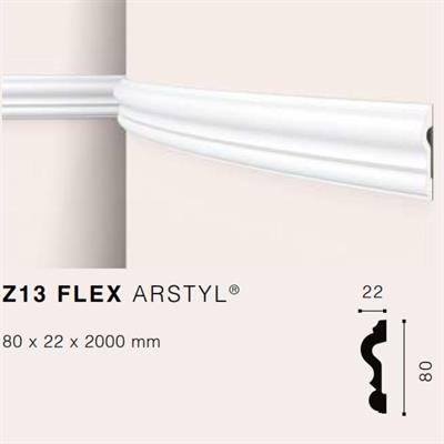 ARSTYLZ13flex CORNICE POLIURETANO MT.2 80x22 cf.24 mt.