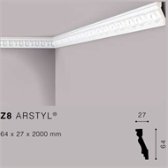 ARSTYLZ8 CORNICE IN POLIURETANO MT.2 64x27 cf.52 mt.
