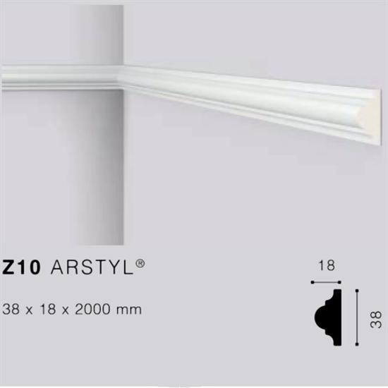ARSTYLZ10 CORNICE IN POLIURETANO MT.2 38x18 cf.100 mt.