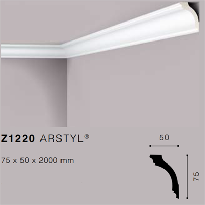 ARSTYLZ1220 CORNICE IN POLIURETANO MT.2 75x50 cf.40 mt.