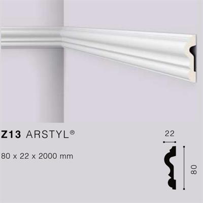 ARSTYLZ13 CORNICE IN POLIURETANO MT.2 80x22 cf.40 mt.