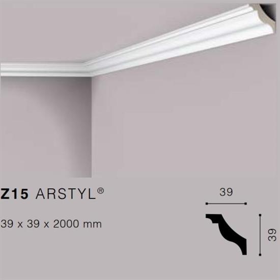 ARSTYLZ15 CORNICE POLIURETANO MT.2 39x39 cf.84 mt.