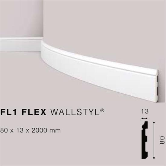WALLSTYLFL1flex BATTISCOPA HDPS MT.2 80x13 cf.36 mt.