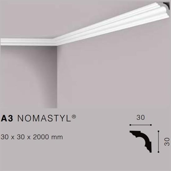 NOMASTYLA3 CORNICE POLISTIROLO MT.2 30x30mm