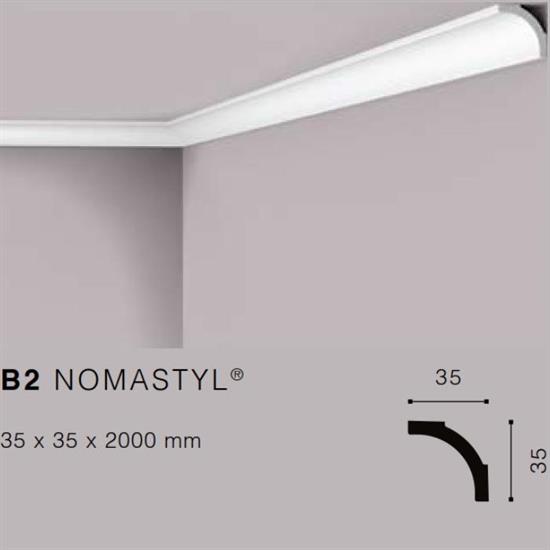 NOMASTYLB2 CORNICE POLISTIROLO MT.2 35x35mm