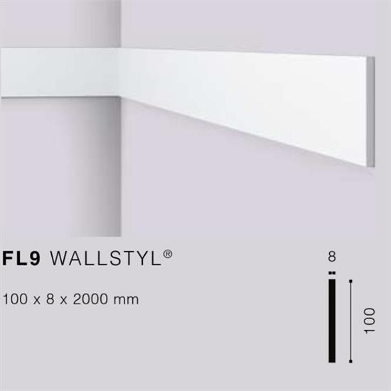 WALLSTYLFL9 BATTISCOPA HDPS MT.2 100x8 cf.32 mt.