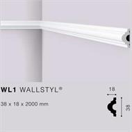 WALLSTYLWL1 CORNICE HDPS MT.2 38x18 cf.98
