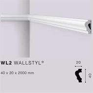 WALLSTYLWL2 CORNICE HDPS MT.2 40x20 cf.72 mt.