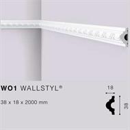 WALLSTYLWO1 CORNICE HDPS MT.2 38x18 cf.98 mt.
