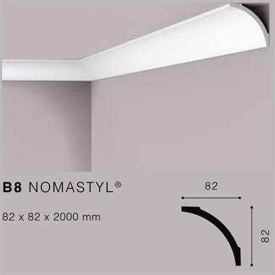NOMASTYLB8 CORNICE POLISTIROLO MT.2 82x82mm
