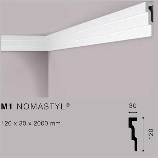 NOMASTYLM1 CORNICE POLISTOROLO MT.2 120x30