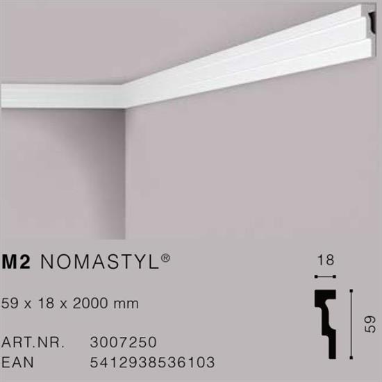 NOMASTYLM2 CORNICE POLISTIROLO MT.2 59x18