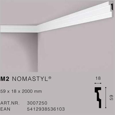 NOMASTYLM2 CORNICE POLISTIROLO MT.2 59x18