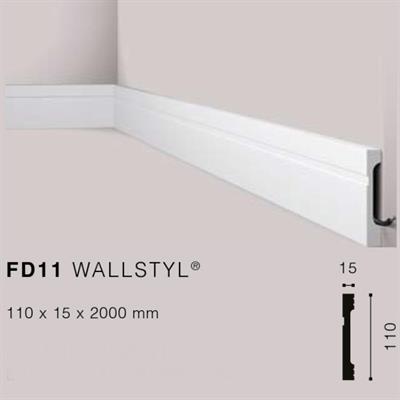 WALLSTYLFD11 BATTISCOPA HDPS MT.2 110x18 cf.22 mt.