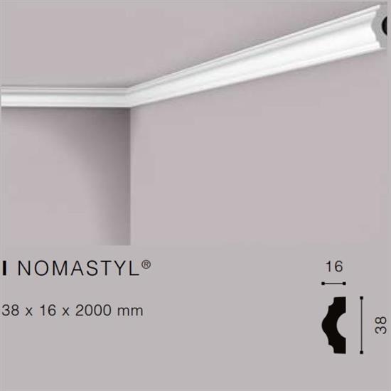 NOMASTYLI CORNICE POLISTIROLO MT.2 38x16