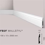 WALLSTYLFB2F BATTISCOPA RAL9016 MT.2 100x13 cf.20 mt.