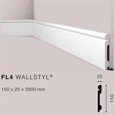 WALLSTYLFL4 BATTISCOPA HDPS MT.2 150x20 cf.12 mt.